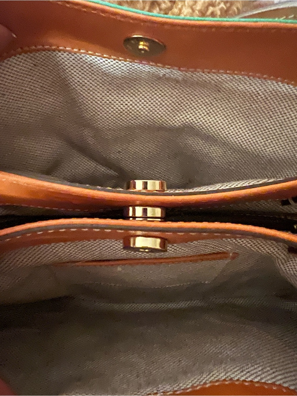 Dooney & Bourke Claremont Dover Tote Mint Green Patent Leather Bag - Picture 7 of 10